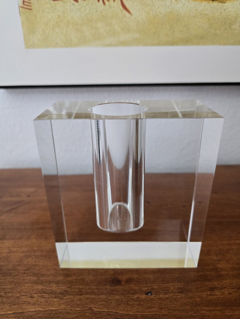 Vintage Modernist Tizo Design Of California Crystal Bud Vase 🤍